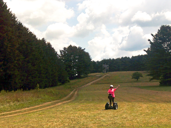 Karen Duquette near the big hill